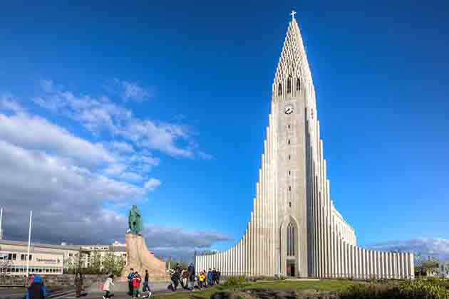 <p>This imposing structure is actually a church for the Church of Iceland. It's the tallest building in downtown Reykjavík and the second tallest building in the country.</p>