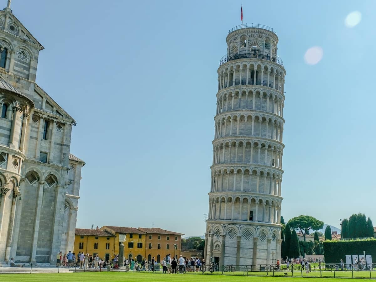 <p>The city name is in the name of the monument! The Leaning Tower of Pisa has been stabilized...for now, at least.</p>