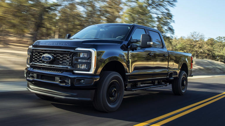 2024 Ford F-250 Super Duty driving on a street