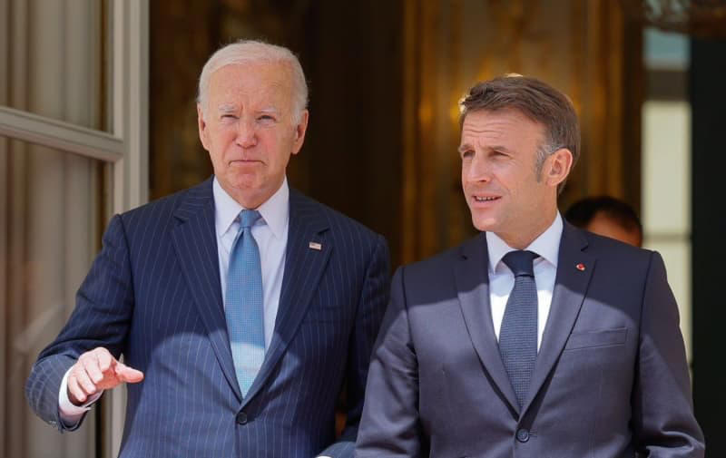 biden and macron support transfer of profits from frozen russian assets to ukraine