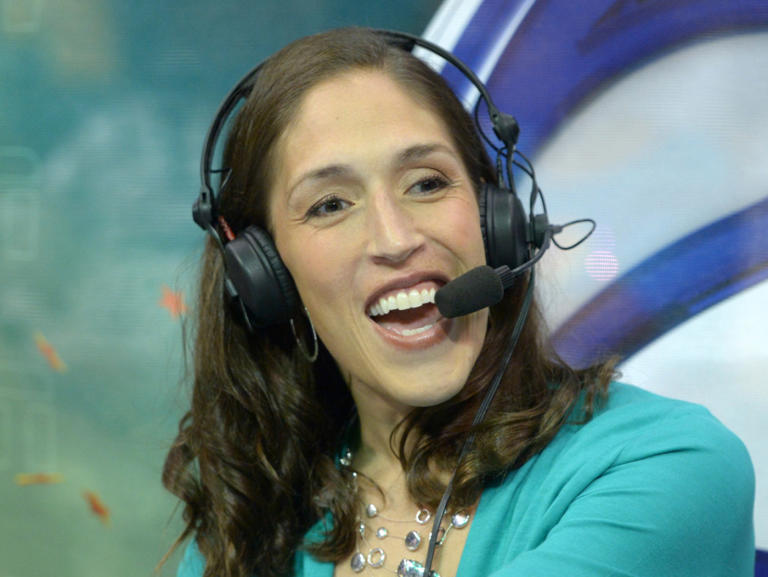espn-color-analyst-rebecca-lobo-during-the-wnba-game-between-the-seattle-storm-and-the-los-angeles-sparks-at-the-staples-center