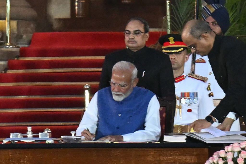 Narendra Modi Sworn In For Third Term As India's Prime Minister In Pictures