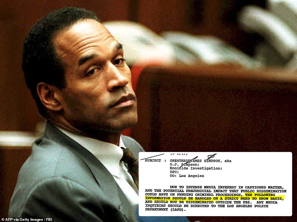 FBI releases nearly 500 secret OJ Simpson files