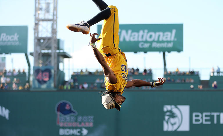 The Savannah Bananas sold out Fenway Park on Saturday night as the team brought its “Banana Ball World Tour” to Boston.