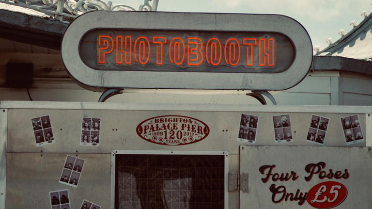 vintage photo booth