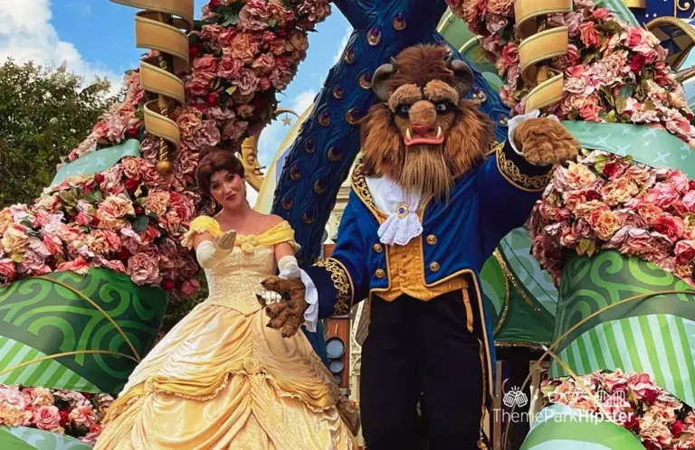 Disney Magic Kingdom Theme Park Festival of Fantasy Parade Belle of Beauty and the Beast. Keep reading to learn How to Find the BEST Disney Travel Agent and Why You NEED One!