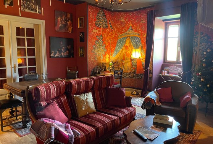 <p>Located in the charming town of Colmar, France, this Airbnb costs around €150 per night. The Wizard’s Gite has Harry Potter-themed decor, such as house banners, potion bottles, and a cozy common area.</p>