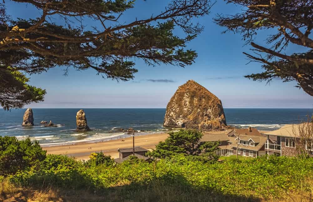 <p>It would be a shame to visit the Pacific Northwest without hitting up its most iconic beaches, so after you've had your fill of Portland, take off your shoes and dig your toes in the sand of <a href="https://www.cannonbeach.org">Cannon Beach</a>. It offers sweeping coastline views that are so beautiful they're actually cinematic: <a href="https://www.cannonbeach.org/things-to-do/beaches-and-parks/haystack-rock">Haystack Rock</a> has been featured everywhere from <em>The Goonies</em> to <em>Kindergarten Cop</em>.</p>    <p>Other things to do at the beach range from exploring tide pools to watching tufted puffins at play. If you feel like driving a little further north, you can also visit <a href="https://www.cannonbeach.org/things-to-do/beaches-and-parks/ecola-state-park">Ecola State Park</a>, which is a part of the Oregon Coast Trail (OCT) and includes many historic landmarks such as the <a href="https://traveloregon.com/things-to-do/culture-history/historic-sites-oregon-trail/the-mystery-of-terrible-tilly">Tillamook Rock Lighthouse</a>.</p>    <p>There's no beating the beach for fun, family-friendly vacation time. While Portland has several of its own, you can also hit up Cannon Beach for further splashing under the sun!</p>