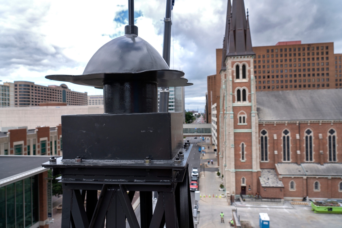 Replica Eiffel Tower erected in Indianapolis ahead of Olympic Swimming ...