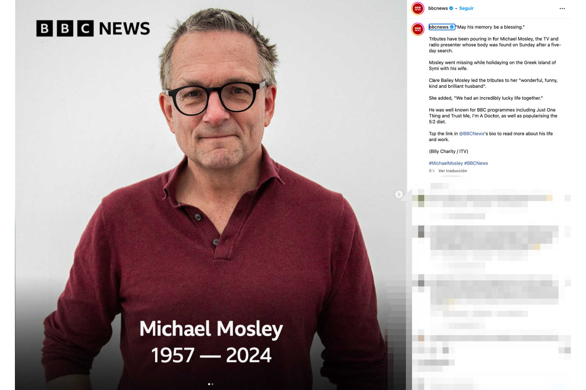 'Found sitting' - The mysterious death of Dr. Michael Mosley