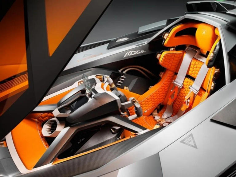 interior del concepto de lamborghini