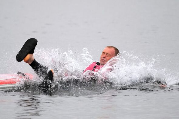 General Election: Hilarious Moment Ed Davey Falls Flat On Backside As ...