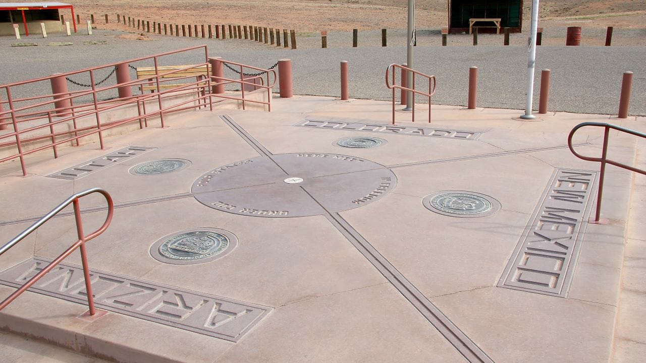 <p>You will want to take advantage of this monument in New Mexico. The Four Corners is the only place you can go where four states meet: Arizona, New Mexico, Colorado, and Utah.  </p><p>While some have suggested that the monument is <a href="https://www.cntraveler.com/stories/2013-07-01/four-corners-monument-quadripoint-maphead-ken-jennings" rel="noopener">1,800 </a>feet from the intersection, it’s a unique landmark worth adding to your Southwest road trip bucket list.  </p>