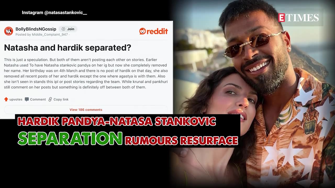 Amidst Separation Rumours With Natasa Stankovic, Hardik Pandya's Solo ...