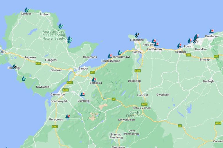 Half term sewage alerts issued at Eryri lakes and along North Wales coast