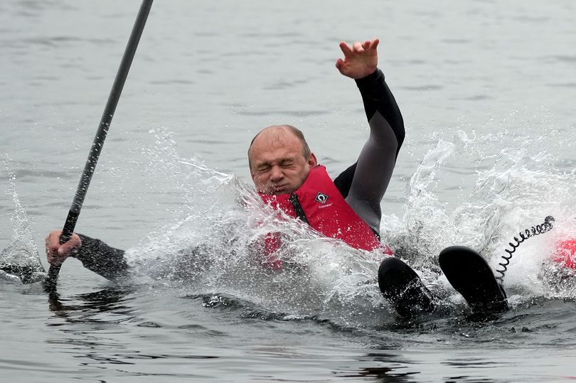 Liberal Democrat Leader Sir Ed Davey Falls Off Paddleboard While ...