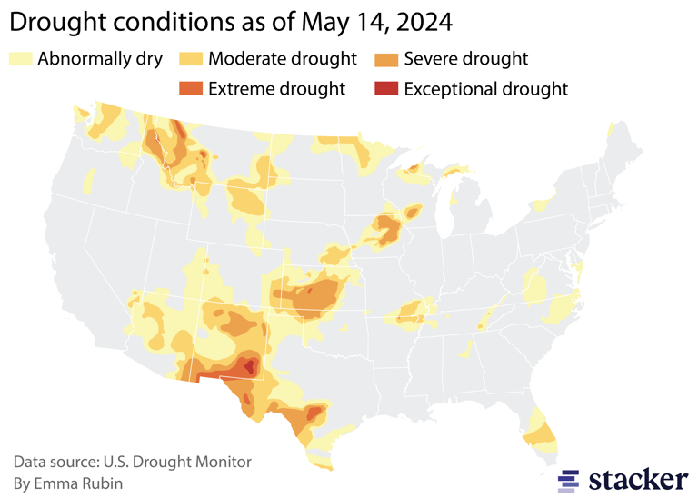 The part of Nevada with the worst droughts, according to data