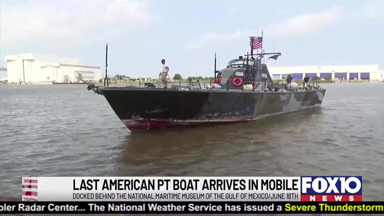 Last American PT boat arrives in Mobile