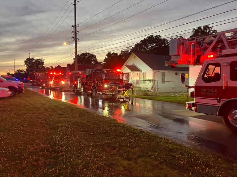 Huntsville Fire & Rescue on scene of structure fire