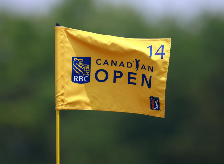 Flag on the 14th tee during the Pro-Am of the RBC Canadian Open at Oakdale Golf and Country Club on June 07, 2023 in Toronto, Ontario, Canada. (Photo by Vaughn Ridley/Getty Images)