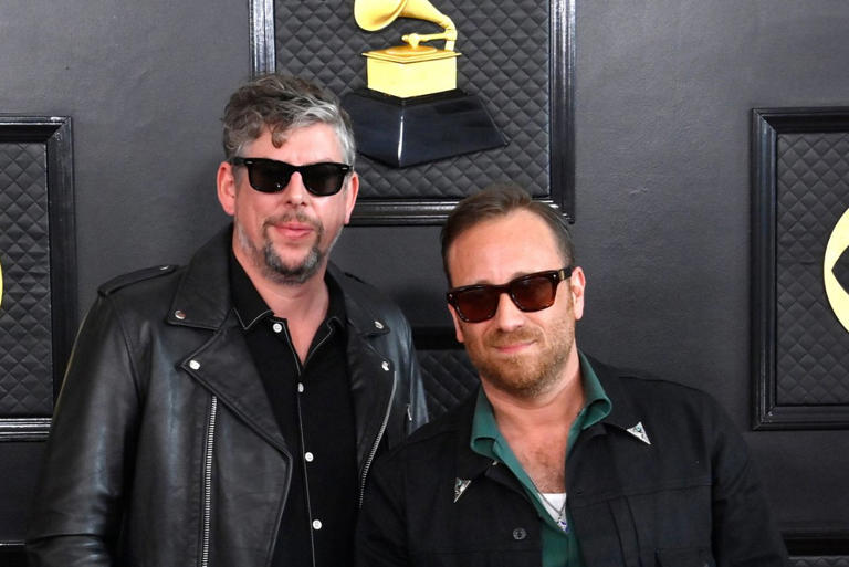 Patrick Carney (L) and Dan Auerbach of The Black Keys attend the 65th annual Grammy Awards at the Crypto.com Arena in Los Angeles in 2023
