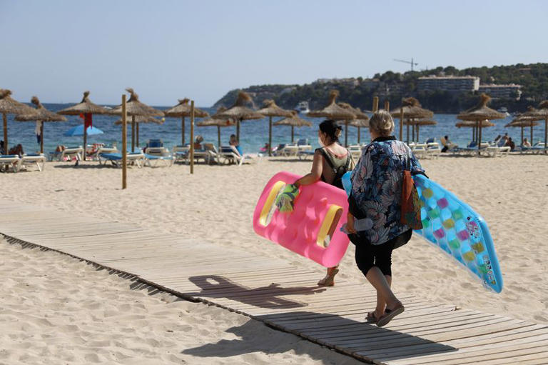 Spanish hotspot Magaluf, a popular holiday destination for UK tourists has seen a sharp drop in visitors