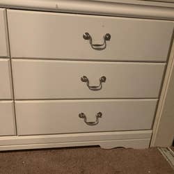 after image of the same dresser now scribble-free