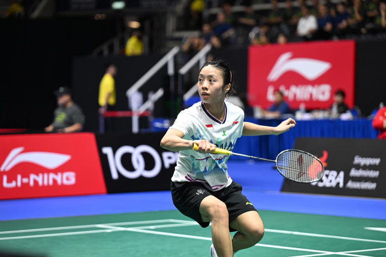 Singapore Badminton Open 2024: Women’s Singles Round 1 – Yeo Jia Min vs He Bing Jiao (China) Photo credit: Singapore Badminton Association