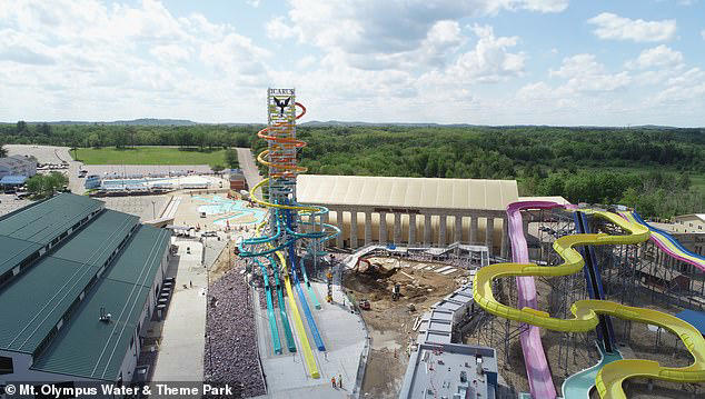 Tallest waterslide in America that measures a staggering 145ft is ...