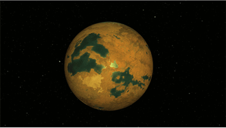 Artist’s concept of a previously proposed possible planet, HD 26965 b – often compared to the fictional “Vulcan” in the Star Trek universe