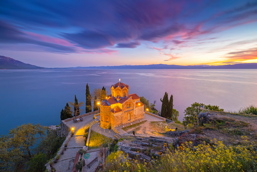 <p>They don't call Ohrid "The Balkans' Pearl" for nothing! The views over Lake Ohrid at the picturesque Church of Saint John at Kaneo can't be beat.</p>