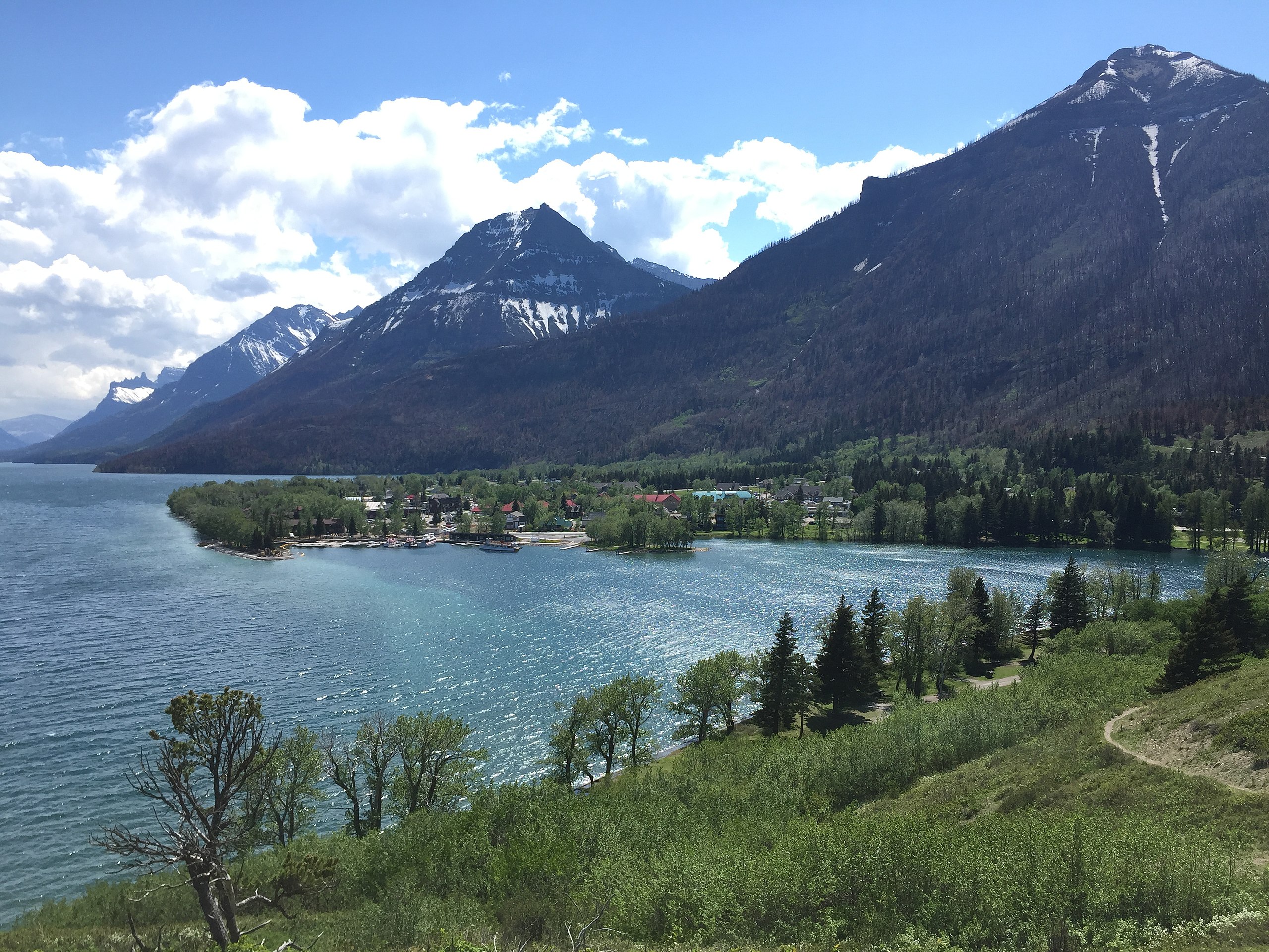 <p>Banff has some of the most amazing natural beauty the world has to offer—and the tourists to match. If you only want the first part, try Waterton Lakes National Park, just north of the American border in Alberta, Canada.</p>