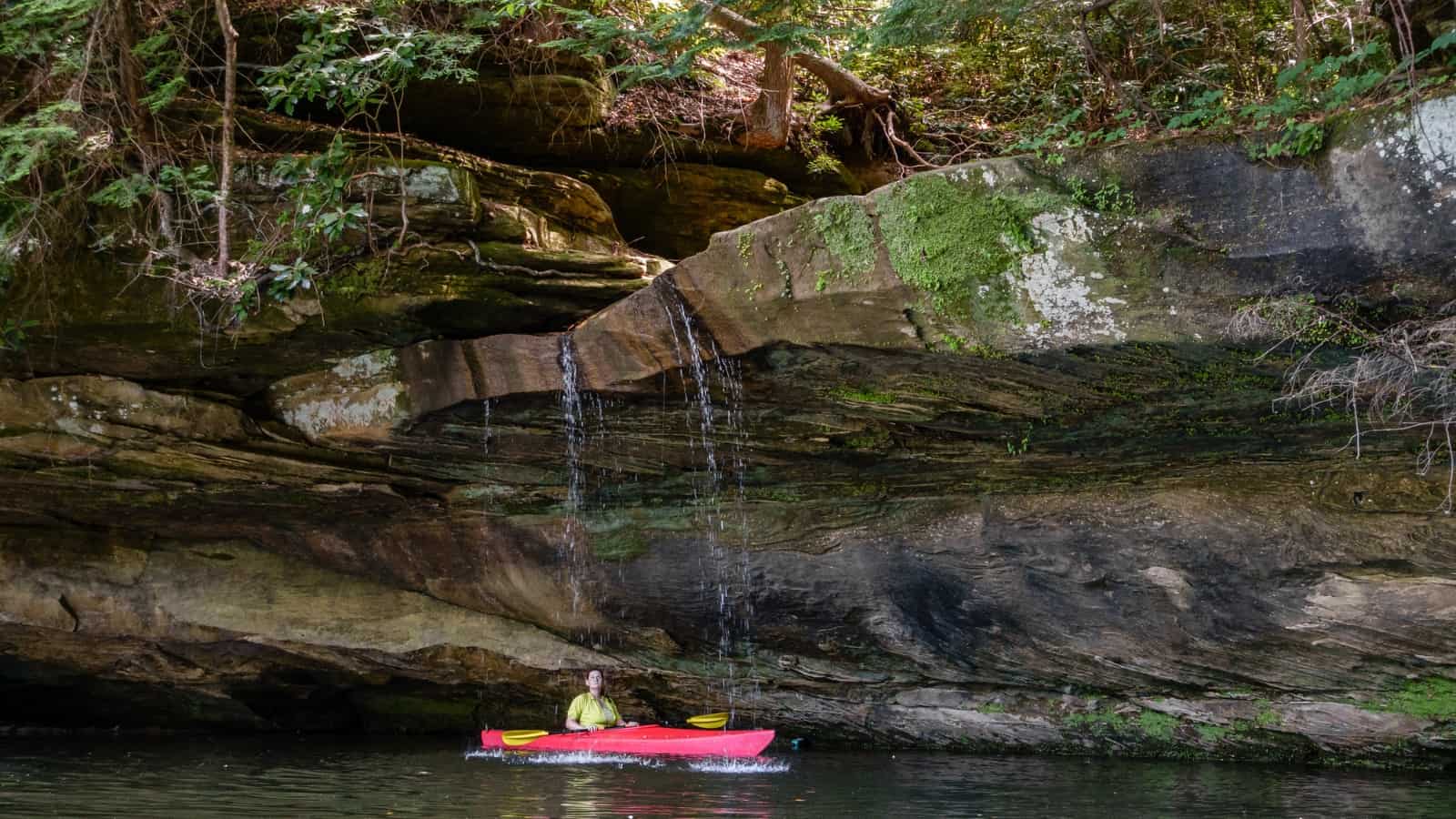 <p>If you’re looking for a unique kayaking experience, the Red River Gorge Underground in Kentucky is a must-visit destination. Here, you can paddle your way through the underground cave system, exploring the captivating features of the Gorge Underground.</p> <p>Led by expert guides, this one-hour tour is perfect for both beginners and experienced kayakers. You’ll be provided with all the necessary gear, including kayaks, lights, paddles, personal flotation devices, helmets, and headlamps.</p> <p>The tour is available year-round, but October is considered the peak time to make the most of the beautiful scenery.</p>