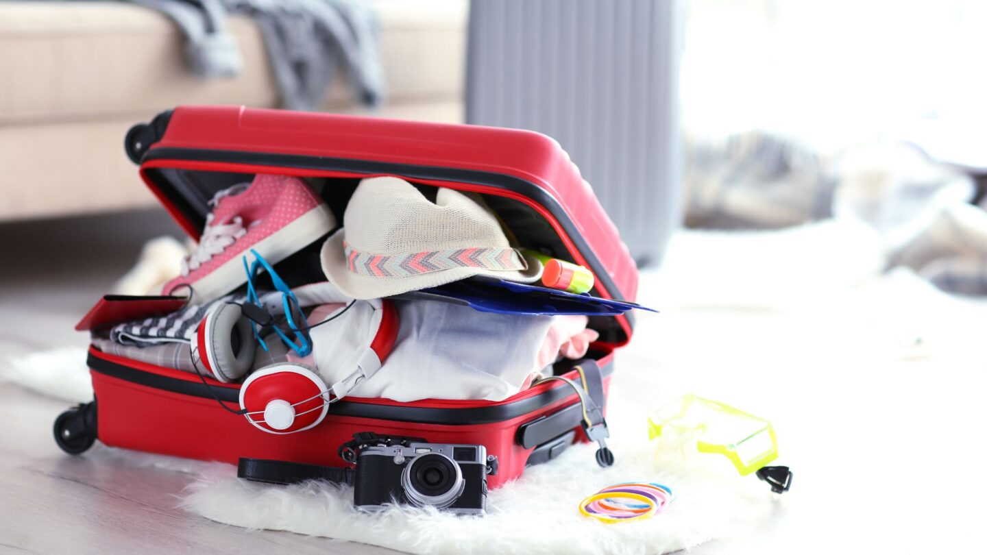 <p>Every inexperienced traveler overpacks because they don't know how to estimate their needed clothing. This is normal, but don't pack more clothes than days on your trip. For example, for a 3-day vacation, pack just three outfits, excluding PJs. Pack just one emergency and one fancy outfit. Follow the same rule for all trips.</p>