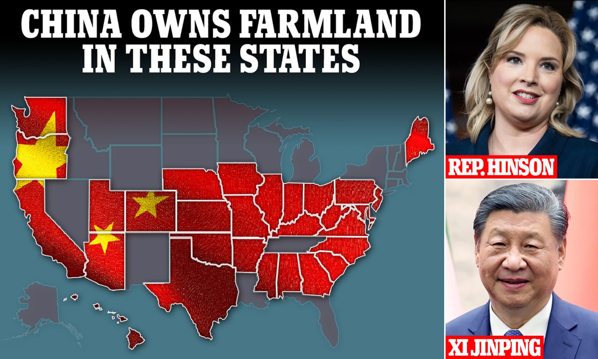 Terrifying Map Shows Just How Much Farmland China Owns In The U.S.