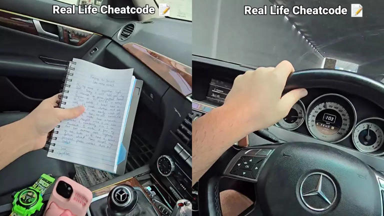 video: speeding mercedes driver mocks pune porsche case with 300-word essay