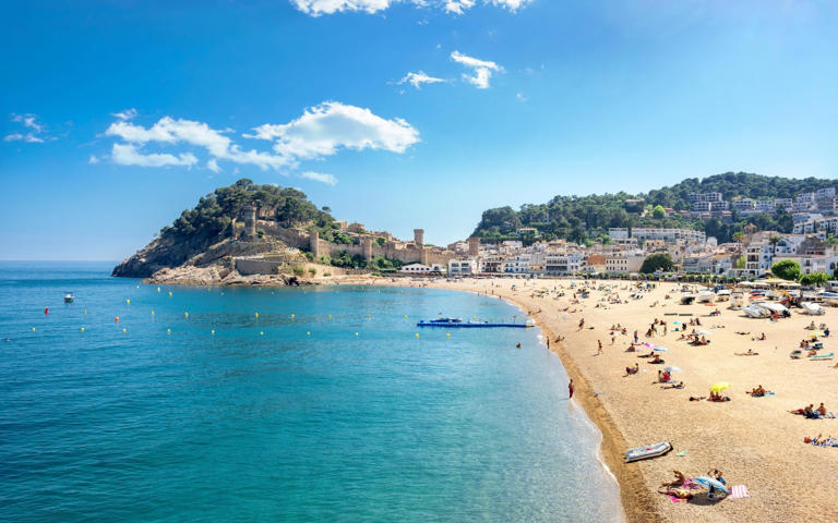 The beach of Tossa de Mar is one of the best near Barcelona
