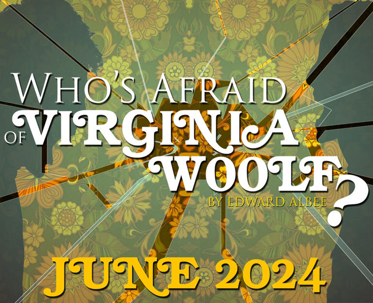 A promo image for the production Who's Afraid of Virginia Woolf by The Forst Inn Arts Collective.