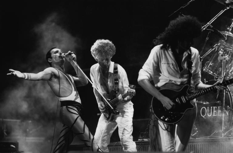 Queen in concert in 1984. Source: Express Newspapers/Getty Images