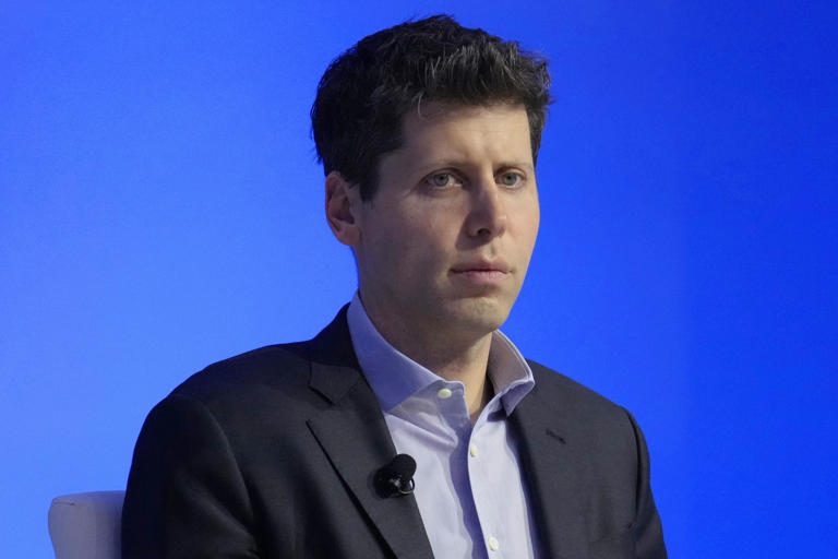 FILE — OpenAI CEO Sam Altman participates in a discussion during the Asia-Pacific Economic Cooperation CEO Summit, Nov. 16, 2023, in San Francisco. The U.N. telecommunications agency has kicked off its annual AI for Good conference in hopes of guiding business, consumers and governments on ways to tap the promise of the new technology but avoid its potential perils. OpenAI chief Sam Altman whose company created ChatGPT is among the tech leaders set to join the Geneva event Thursday, May 30, 2024. (AP Photo/Eric Risberg, File)