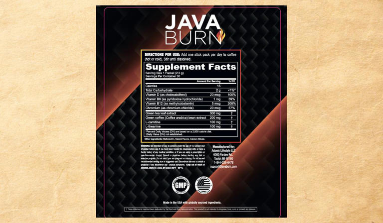 JavaBurn Supplement Facts