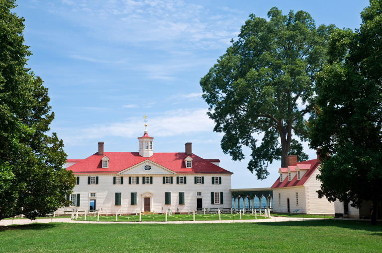 The home of the first United States president, George Washington.