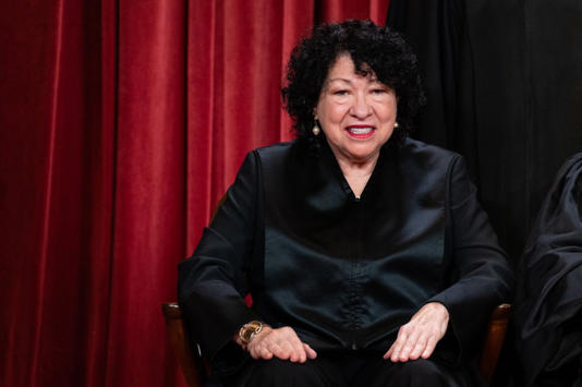 Justice Sonia Sotomayor wrote that the First Amendment was violated by "coercing DFS-regulated entities to terminate their business relationships with the NRA in order to punish or suppress the NRA’s advocacy." File Photo by Eric Lee/UPI Eric Lee/UPI