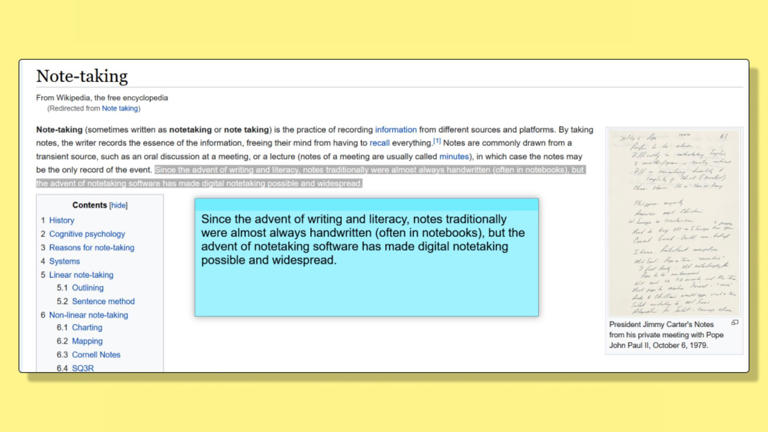 sticky note on firefox created by web stickies extension