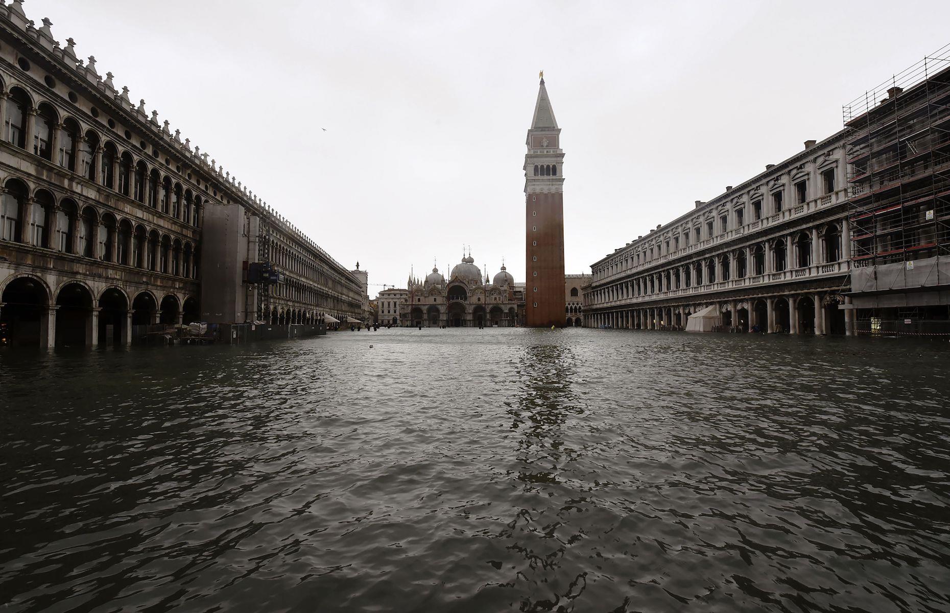Water is intertwined with the Venetian way of life and culture, but it’s also threatening its existence. The low-lying city faces seasonal flooding, known as acqua alta, four times a year but the frequency and severity is increasing. In November 2019, Venice was hit by the worst flooding since the Great Flood of 1966 following high tides and powerful storms. Many iconic buildings were damaged, including St Mark's Basilica.