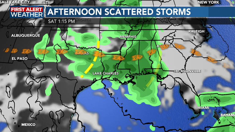 First Alert Forecast: Storms remain in the forecast Friday with heavy ...