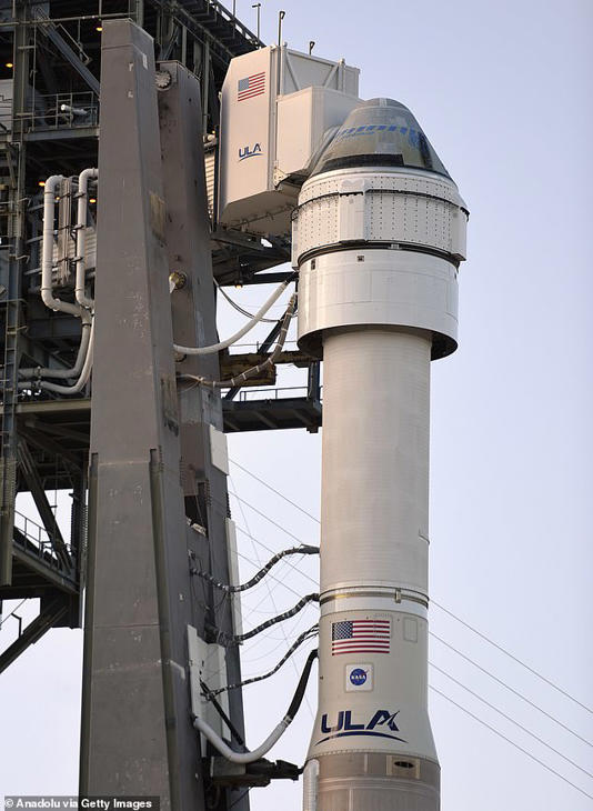 Boeing's Starliner will take off for the ISS attached to the United Launch Alliance (ULA) Atlas V rocket from Cape Canaveral, Florida (pictured). The leaky 'pressure regulation' valve that led to this month's delays was a component not in Starliner itself, but in the Atlas V rocket