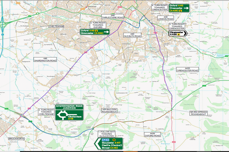 Huge 10-mile diversion when two-mile stretch of road near Air Balloon ...