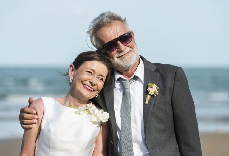 "It's all about having fun with each other and enjoying the final chapter of life together," a marriage therapist says of later-in-life marriages. (Getty Images)