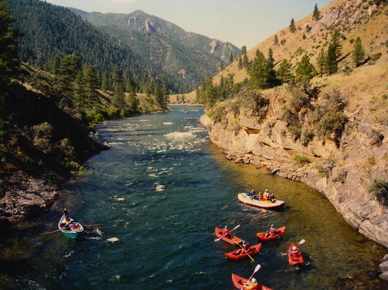 <p>The Salmon River, often called the “River of No Return,” provides a wild and remote rafting experience. With over 100 miles of Class III and IV rapids, the Middle Fork of the Salmon River takes rafters through pristine wilderness, hot springs, and rugged canyons. The Main Salmon River offers a mix of exciting rapids and calmer sections, making it accessible for families and groups of varying skill levels. The untouched landscapes and abundant wildlife enhance the adventure.</p>